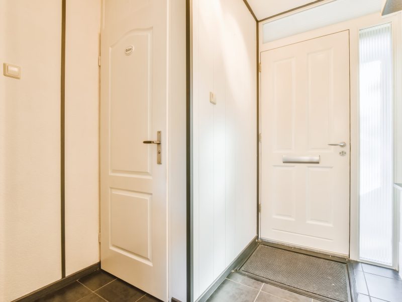 Front white door